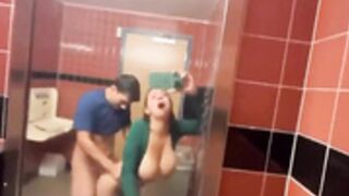 Babe banged in restroom