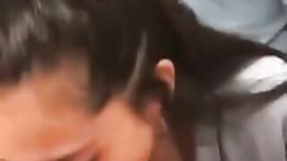 incredible blowjob by brunette