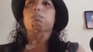 Puerto rican girl chocking on bongload