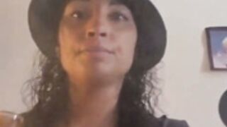 Puerto rican girl chocking on bongload