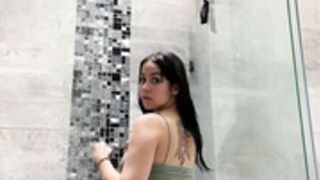 vita celestine in the shower