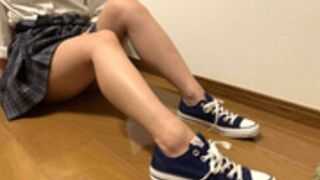 Bukkake Siru schoolgirl plaid skirt