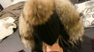 fur hood down jacket 229