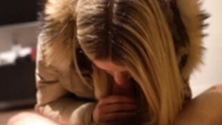 fur hood down jacket 224