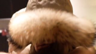 fur hood down jacket 224