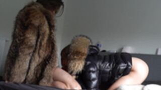 fur hood down jacket 222