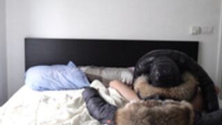 fur hood down jacket 219