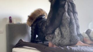 fur hood down jacket 216