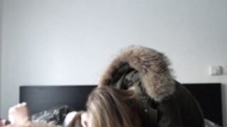 fur hood down jacket 212