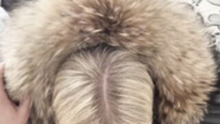 fur hood down jacket 205