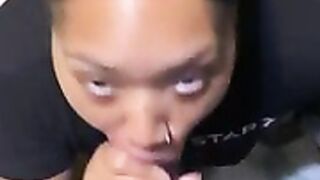 T Pocahontas draining a BBC facial end