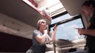 (CLAIM) Russian Siblings Take The Train