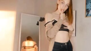 Andreabooker teases with see thru bra