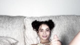 jameliz teases with dildo