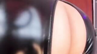 Latina in catsuit
