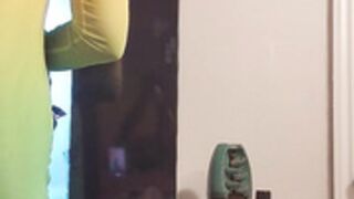 jag in colorful dress