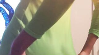 jag in colorful dress