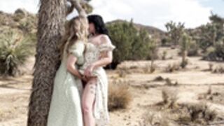 Lena Paul And Ivy Lebelle - Outdoors Tease