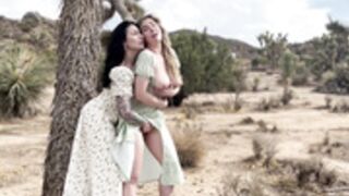 Lena Paul And Ivy Lebelle - Outdoors Tease