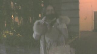 fur hood down jacket 233