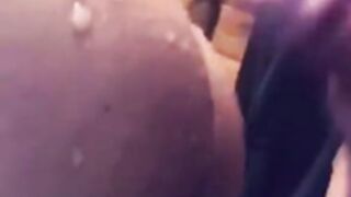 Silver gets cum on her ass