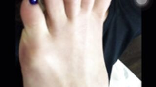 Lana Roberts self foot worship 2