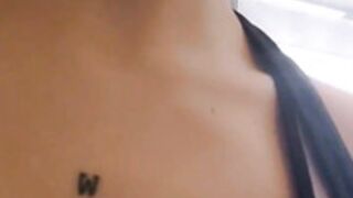 Spanish exhibitionist Whitepraxis at the gym