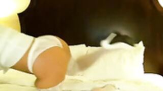 A_Librarian looking like a 90's  Rock Video Slut