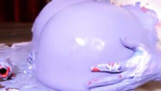 Keisha Evans painted tits
