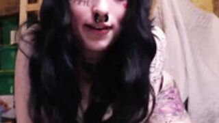 Goth Black Dildo