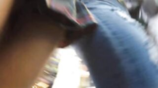 Skanky public mini skirt schoolgirl immodest trash NYC