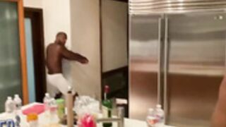 Hotwife takes BBC in kitchen