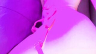 Chinese Kitten Pink Lighting Masturbation