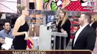 Maria Lapidra flashes in Salvame Deluxe