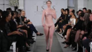 models walking catwalk nude