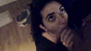 Frida Sante home blowjob