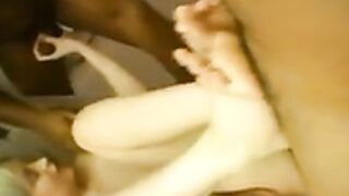 Blonde teen in first bbc experience