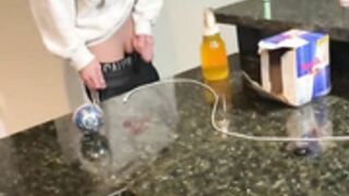 Ethan seeks pissing in a bottle