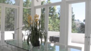 Malena Morgan and Megan Salinas thighs wide