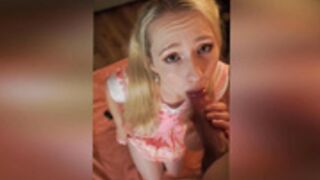 bellabayby schoolgirl teasing blowjob