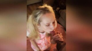 bellabayby schoolgirl teasing blowjob