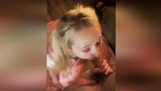 bellabayby schoolgirl teasing blowjob