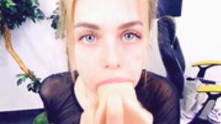 Funnybunny dildo deepthroat