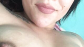 violet-333 squirting pussy & milking tits latina naked