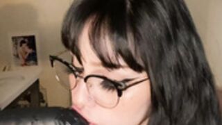 hexmami Sloppy Dildo Blowjob