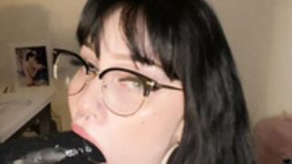 hexmami Sloppy Dildo Blowjob