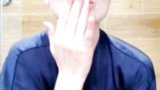 Shower squirt show in silk love_you_to123