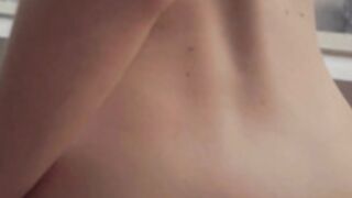 Eva Elfie window fuck, cum in mouth OF