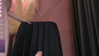 As1an_girlfriend rides dildo machine