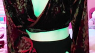 Knightly Cosplay elf riding dildo